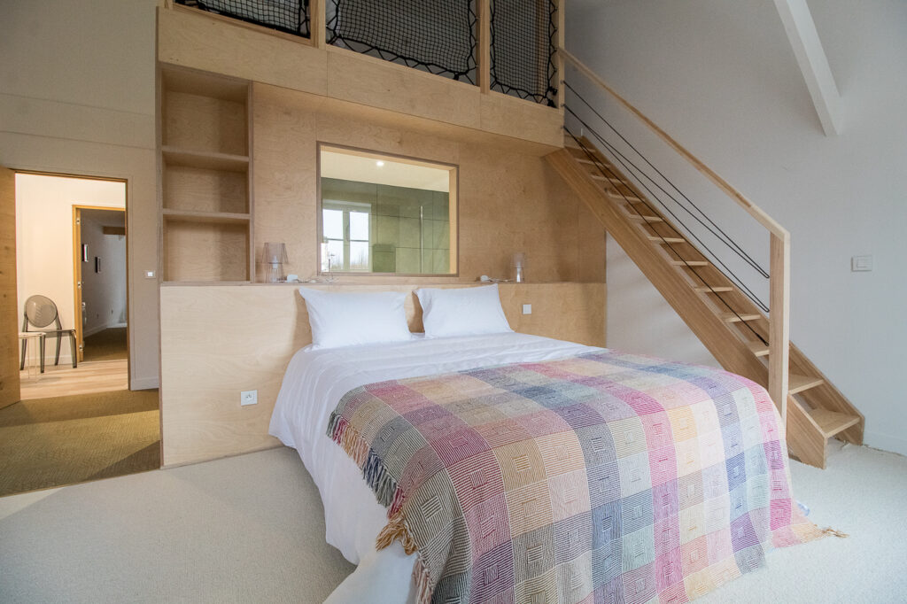 Chambre, gîte de France, Billom (63),par Cot A Cot Architecture d'intérieur.