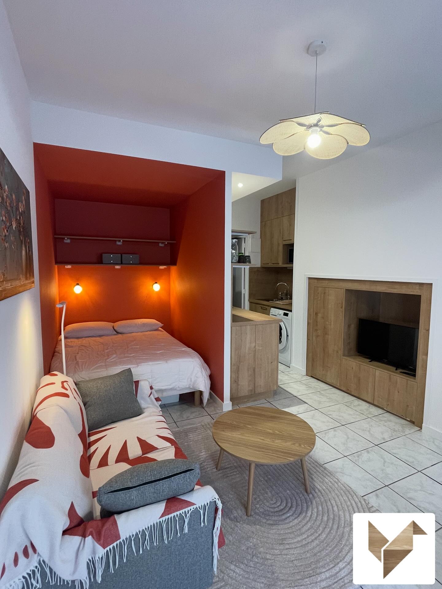 studio après home staging Ennezat (63) par Cot A Cot Architecture d'intérieur.