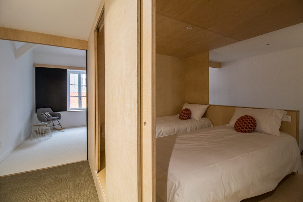 Chambre, gîte de France, Billom (63),par Cot A Cot Architecture d'intérieur.