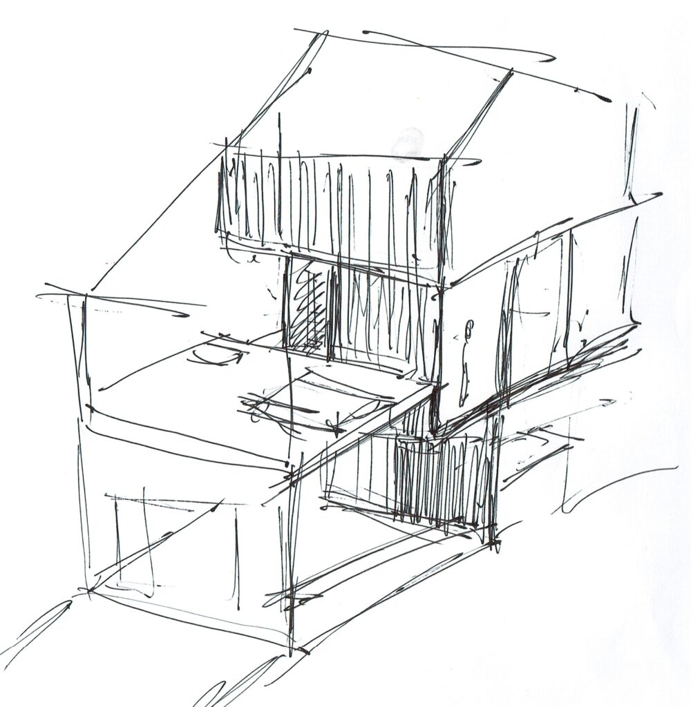 Croquis gîte, Billom (63) par Cot A Cot Architecture d'intérieur.