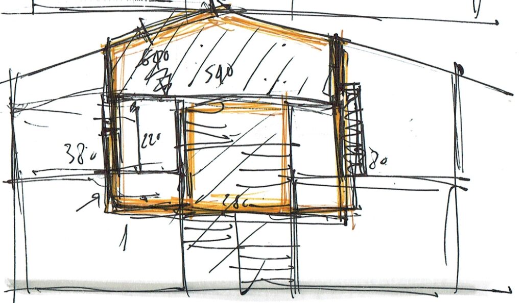 Croquis gîte, Billom (63) par Cot A Cot Architecture d'intérieur.