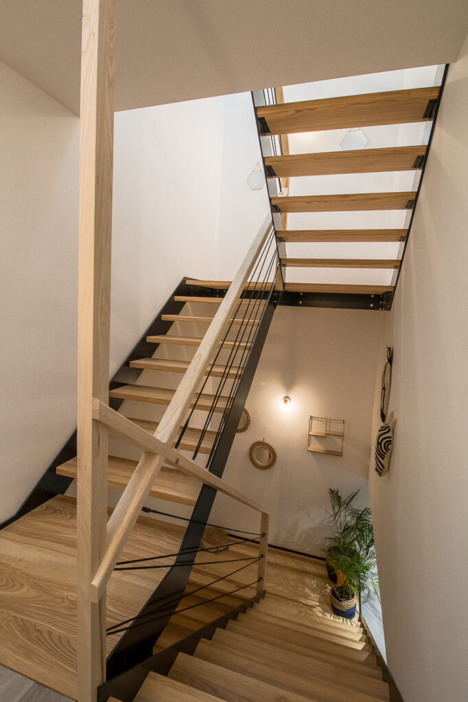 Escalier, gîte de France, Billom (63),par Cot A Cot Architecture d'intérieur.
