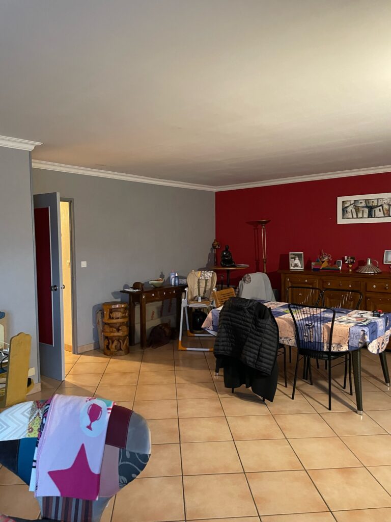 Séjour avant travaux, Cébazat (63), par Cot A Cot Architecture d'intérieur.