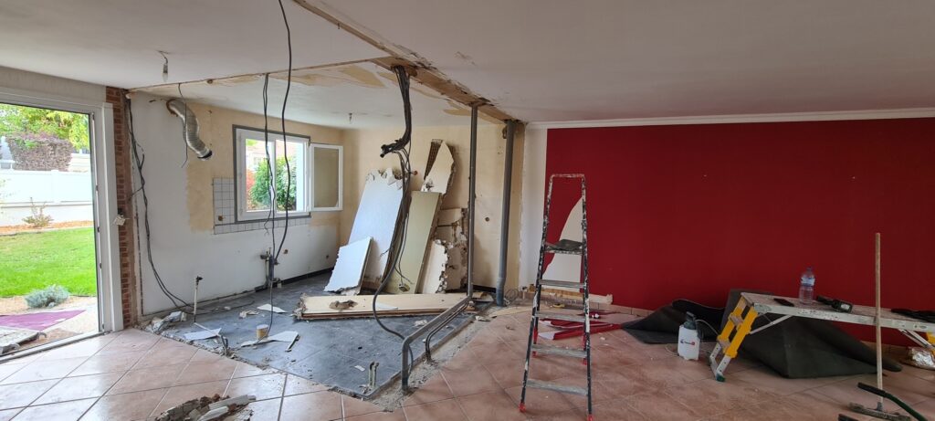 Phase travaux, Cébazat (63), par Cot A Cot Architecture d'intérieur.